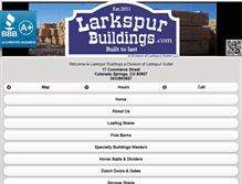 Tablet Screenshot of larkspuroutlet.com